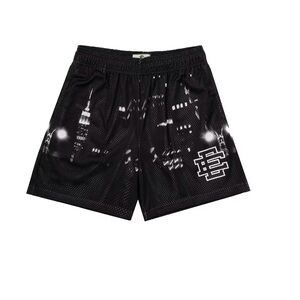 Eric Emanuel Black Cityscape Men's Athletic Shorts